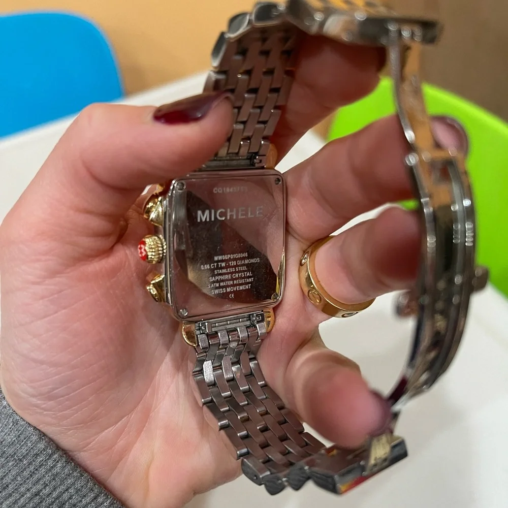 MICHELE DECO XL DIAMOND WATCH - Picture 6 of 13